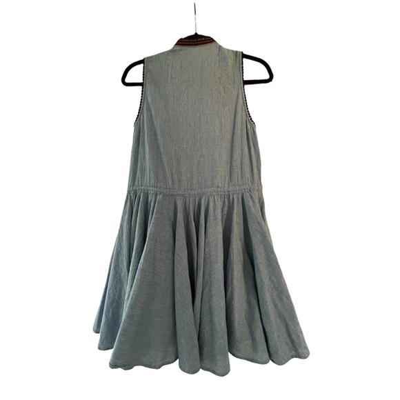 Zadig & Voltaire Ranie Cotton-Chambray Mini Dress New XS - Picture 5 of 7